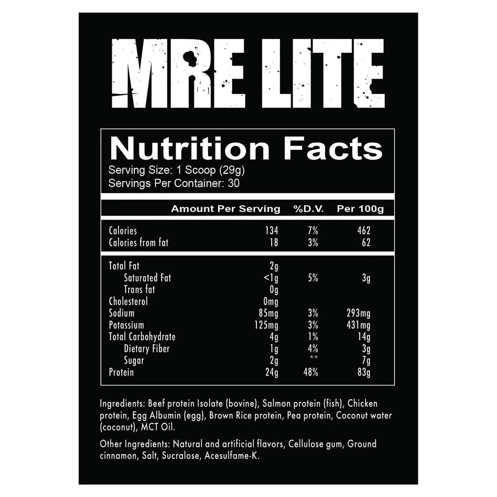 REDCON1 MRE Lite Whole Food Protein